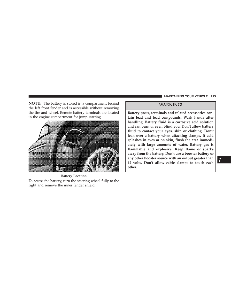 Chrysler 2005 Sebring Sedan User Manual | Page 213 / 291