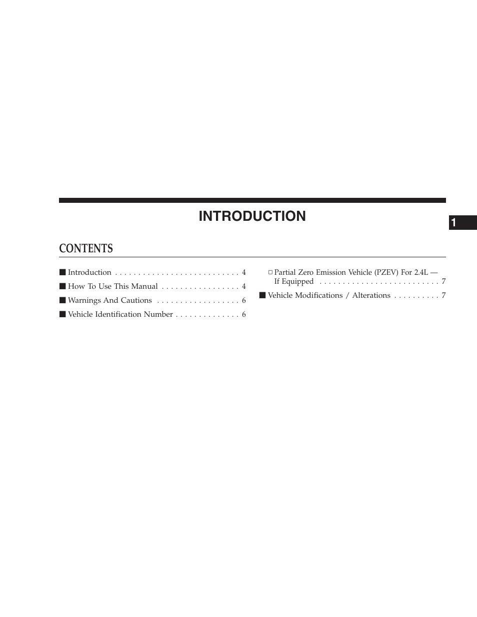 Chrysler 2005 Sebring Sedan User Manual | Page 3 / 291