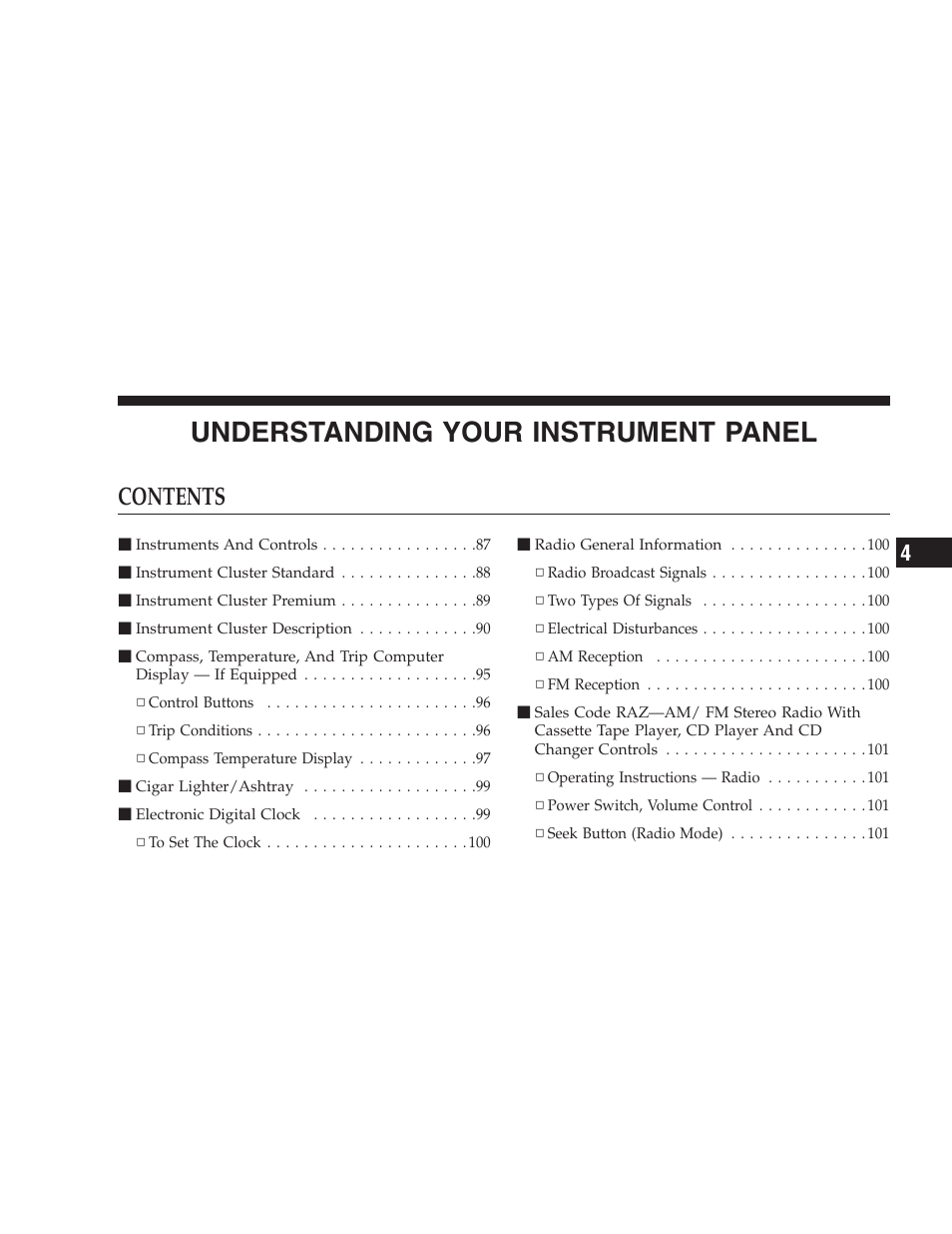 Chrysler 2005 Sebring Sedan User Manual | Page 83 / 291