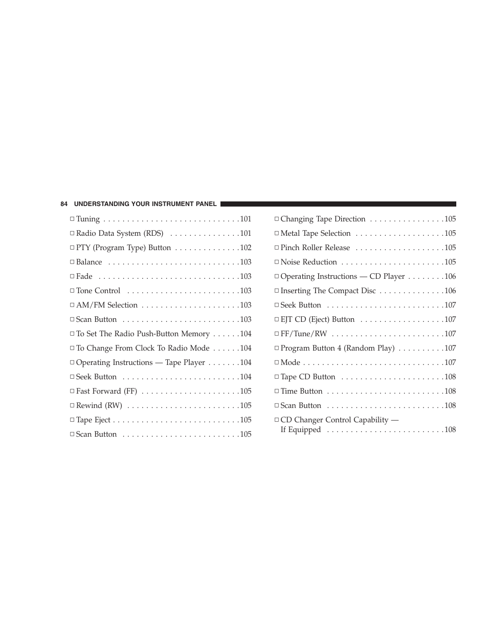 Chrysler 2005 Sebring Sedan User Manual | Page 84 / 291