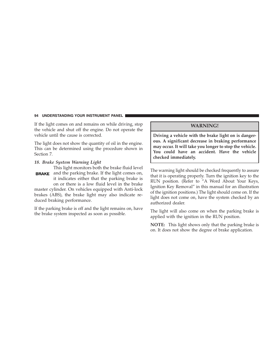 Chrysler 2005 Sebring Sedan User Manual | Page 94 / 291