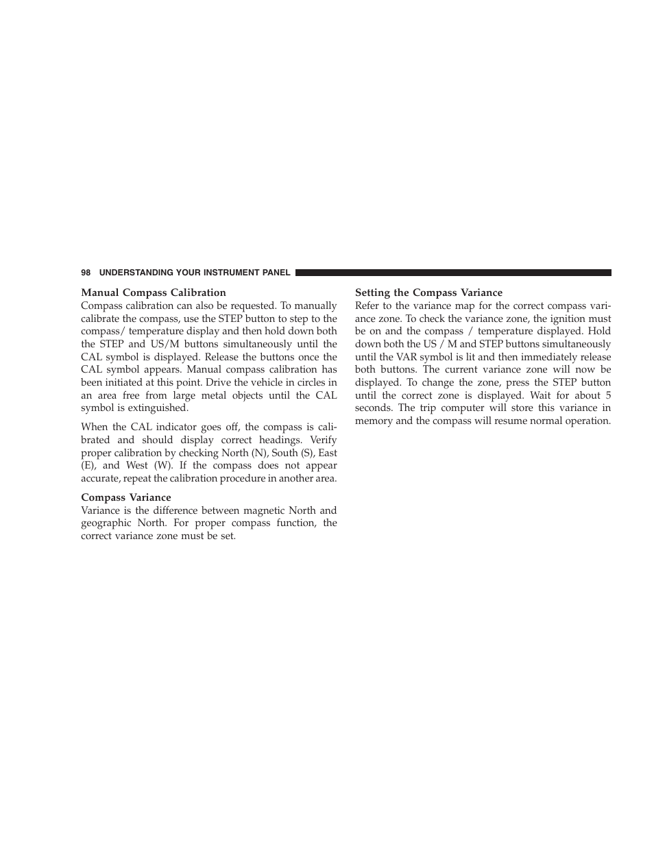 Chrysler 2005 Sebring Sedan User Manual | Page 98 / 291