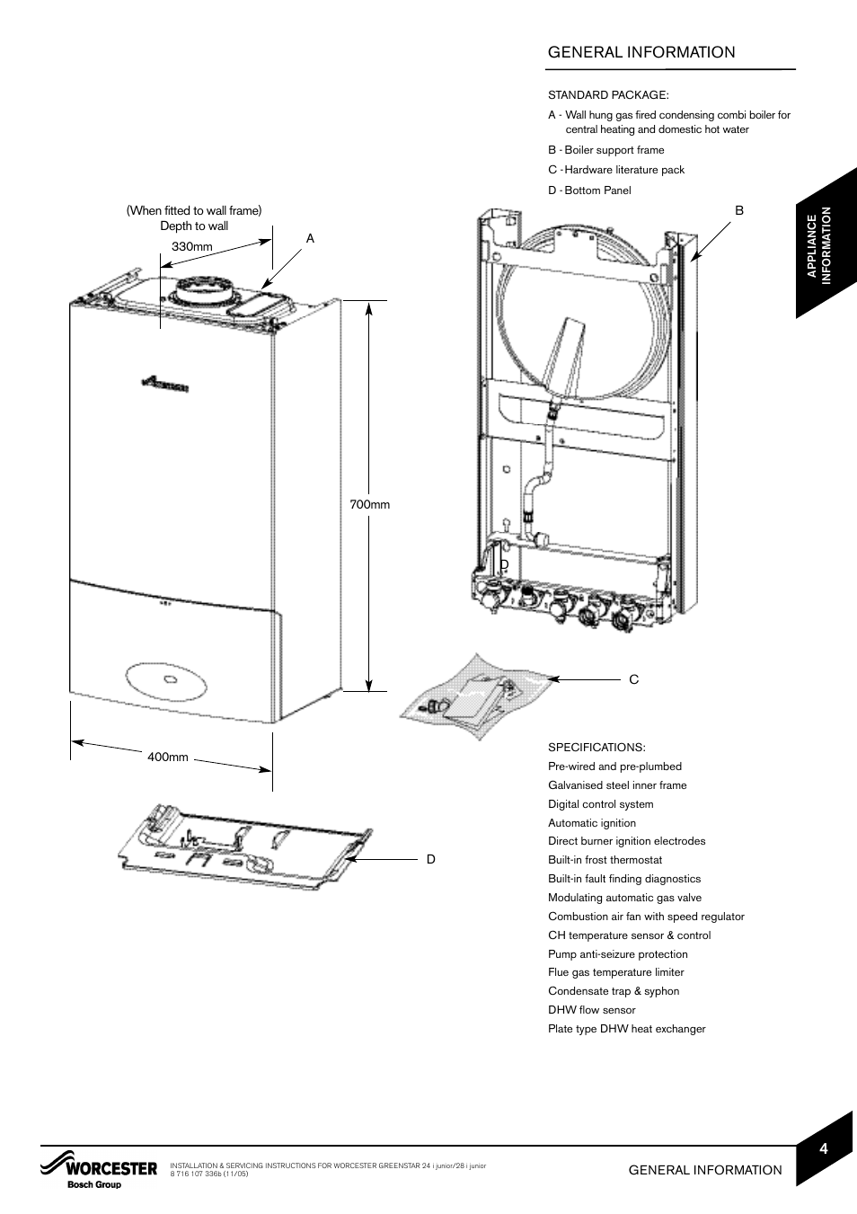 General information | Bosch GREENSTAR 24i junior User Manual | Page 5 / 62