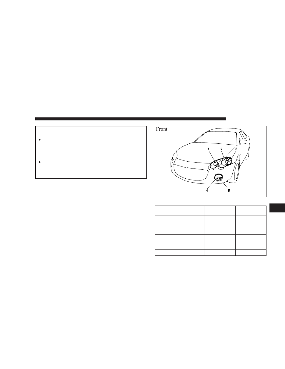 Caution | Chrysler 2005 Sebring Coupe User Manual | Page 291 / 394