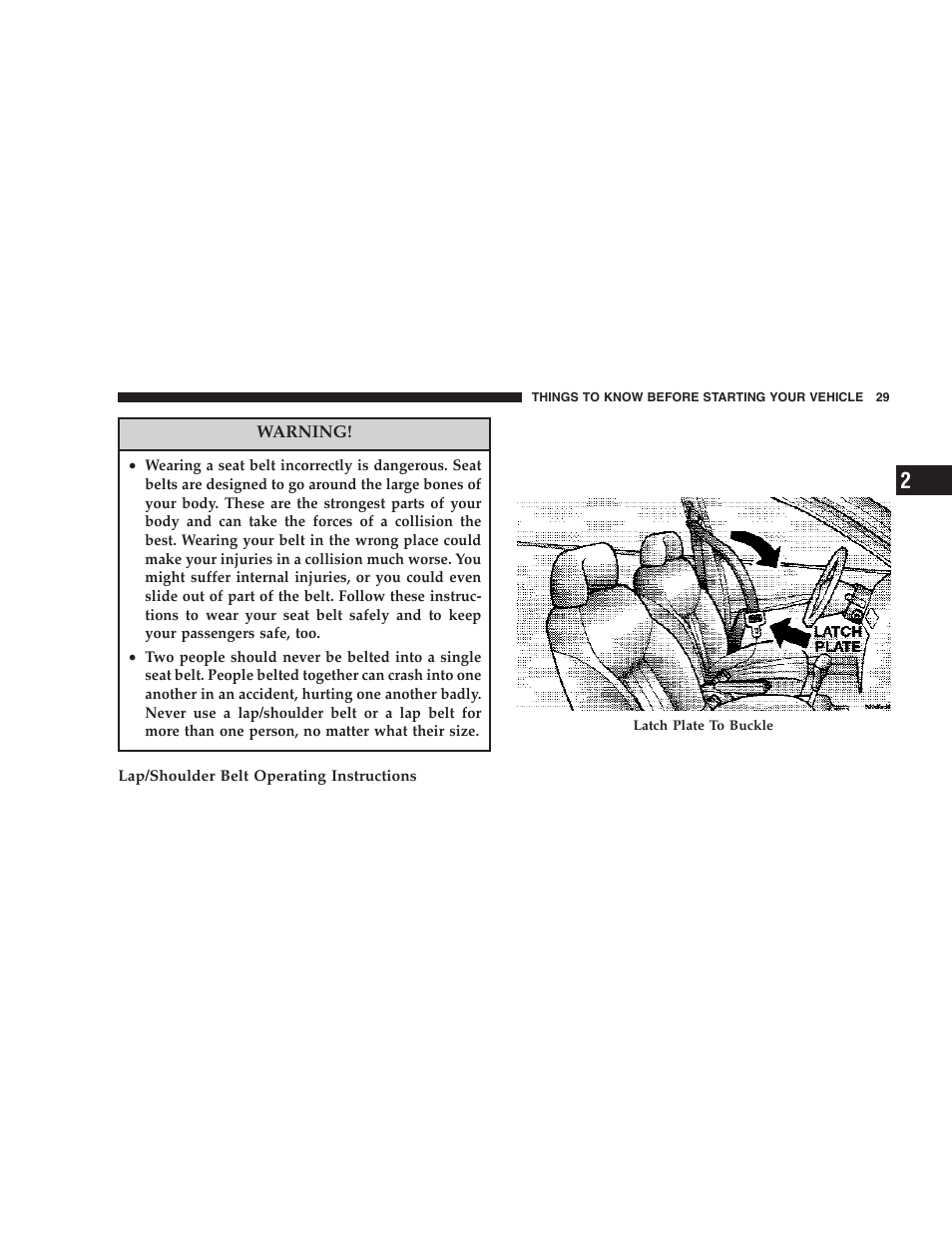 Chrysler 2006 300 SRT User Manual | Page 29 / 320