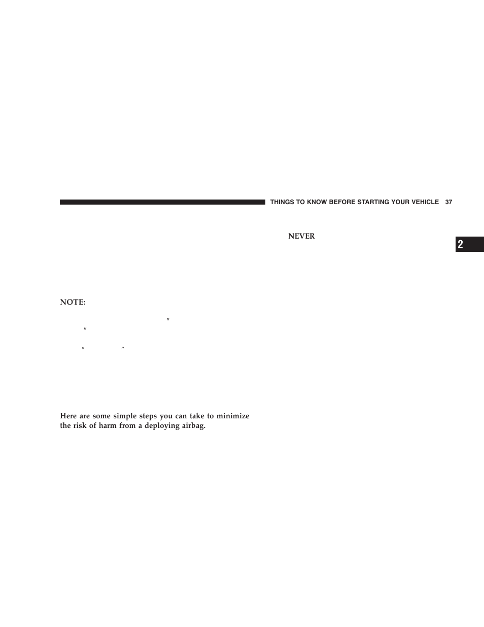 Chrysler 2006 300 SRT User Manual | Page 37 / 320