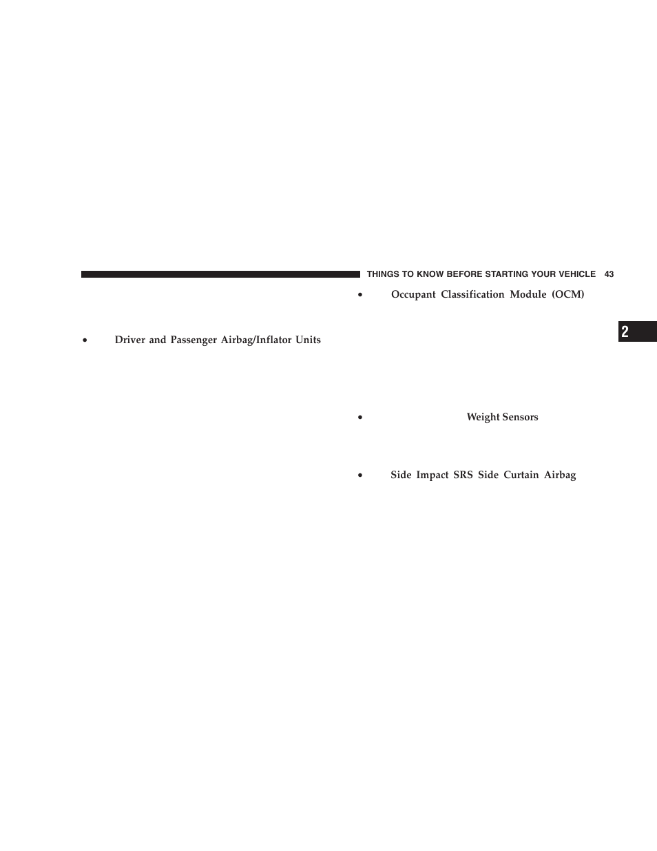 Chrysler 2006 300 SRT User Manual | Page 43 / 320