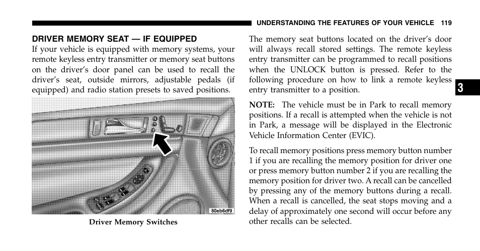 Chrysler 2006 Pacifica User Manual | Page 119 / 440