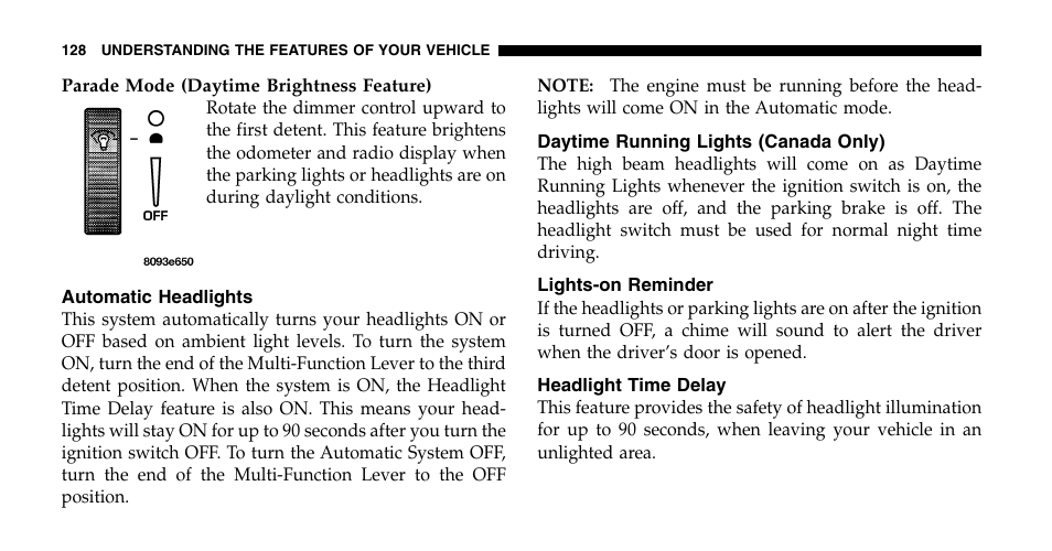 Chrysler 2006 Pacifica User Manual | Page 128 / 440