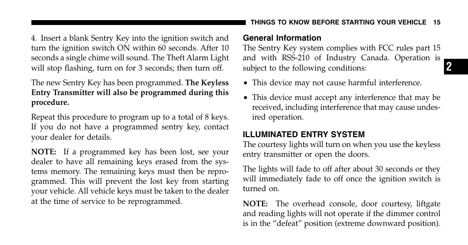 Chrysler 2006 Pacifica User Manual | Page 15 / 440