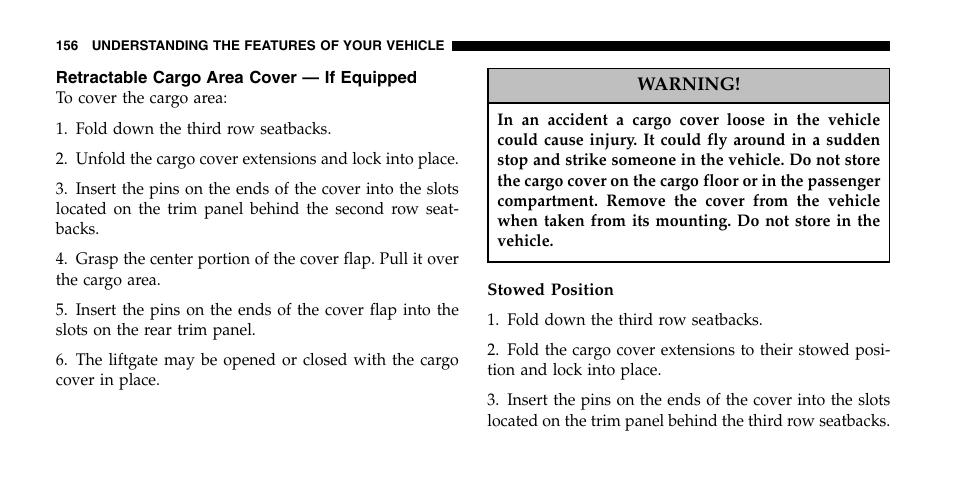 Chrysler 2006 Pacifica User Manual | Page 156 / 440