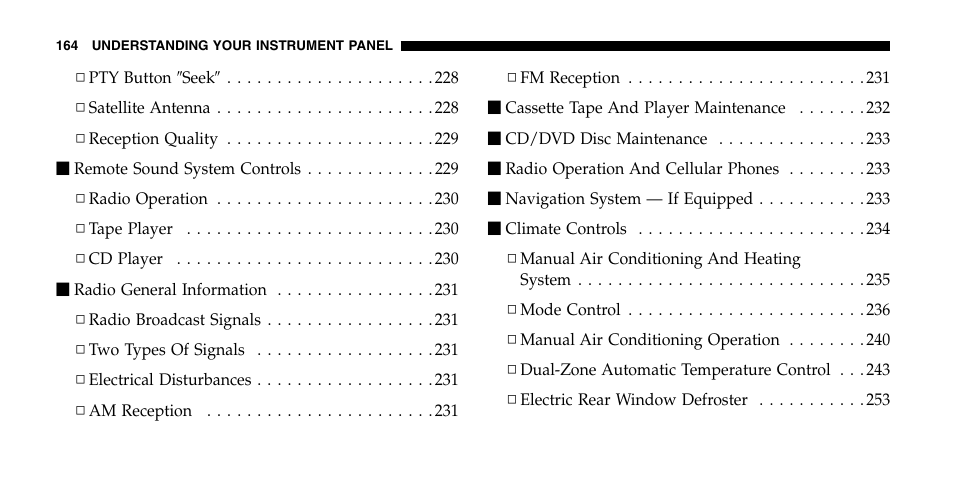 Chrysler 2006 Pacifica User Manual | Page 164 / 440