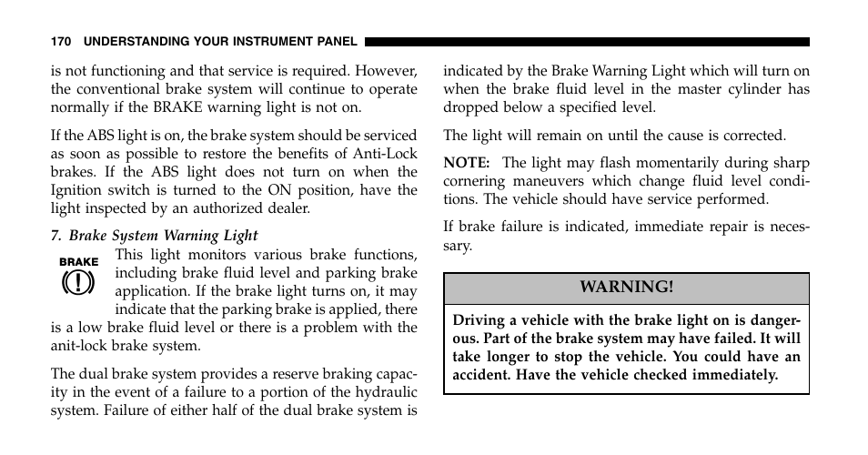Chrysler 2006 Pacifica User Manual | Page 170 / 440