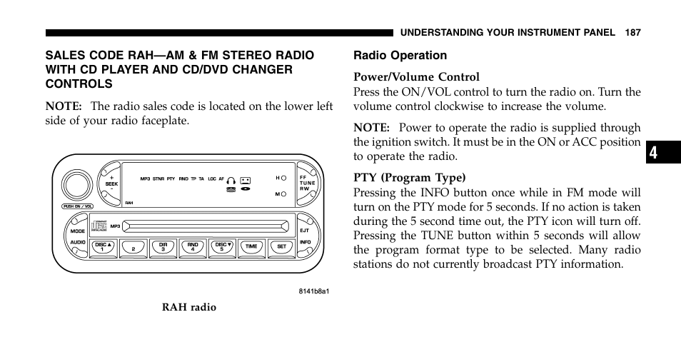Chrysler 2006 Pacifica User Manual | Page 187 / 440