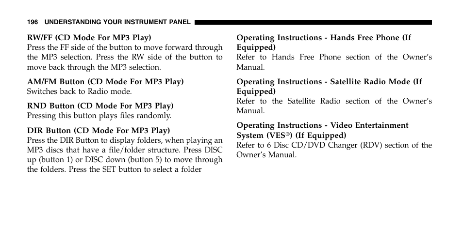 Chrysler 2006 Pacifica User Manual | Page 196 / 440