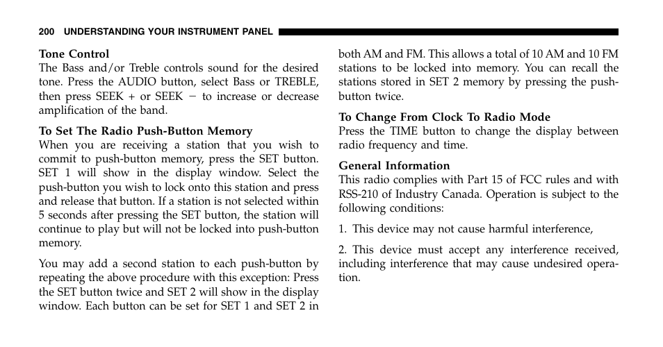Chrysler 2006 Pacifica User Manual | Page 200 / 440