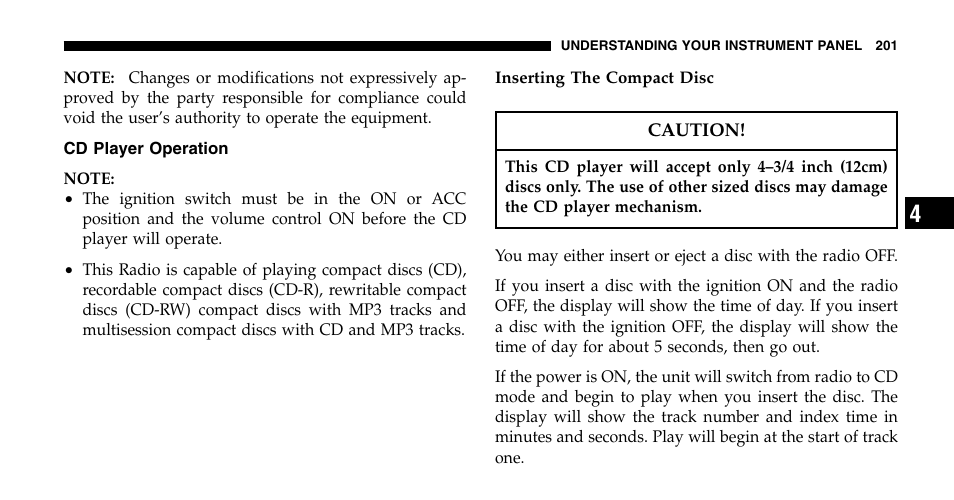 Chrysler 2006 Pacifica User Manual | Page 201 / 440