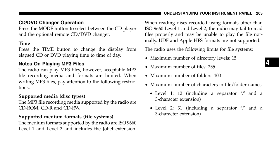 Chrysler 2006 Pacifica User Manual | Page 203 / 440