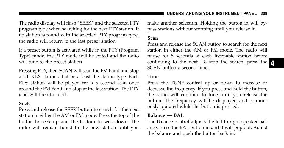 Chrysler 2006 Pacifica User Manual | Page 209 / 440