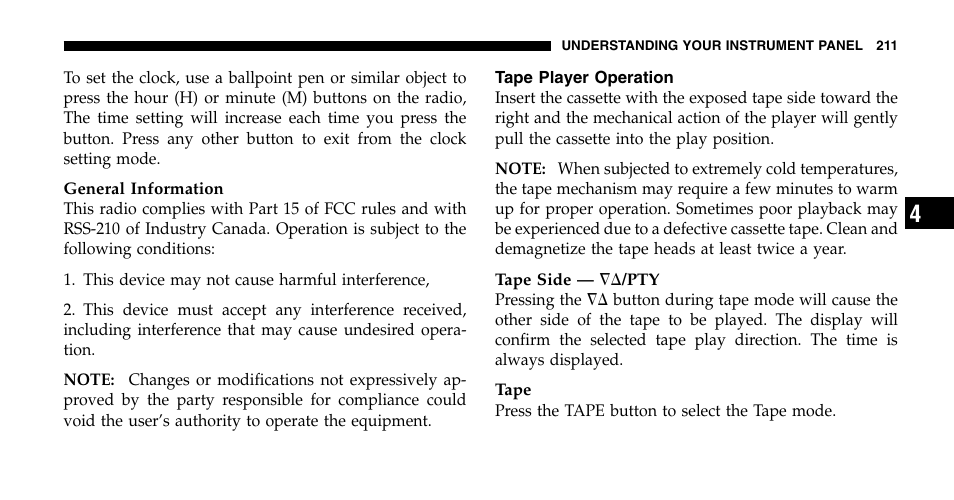 Chrysler 2006 Pacifica User Manual | Page 211 / 440