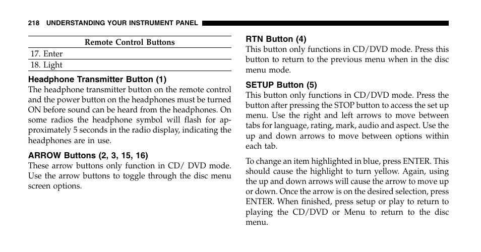 Chrysler 2006 Pacifica User Manual | Page 218 / 440