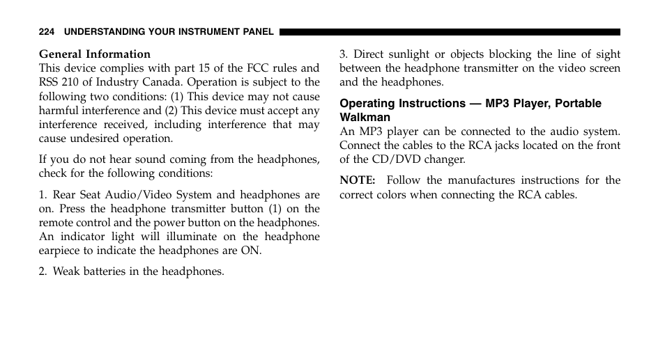Chrysler 2006 Pacifica User Manual | Page 224 / 440