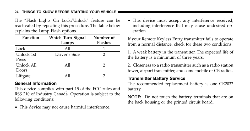 Chrysler 2006 Pacifica User Manual | Page 24 / 440