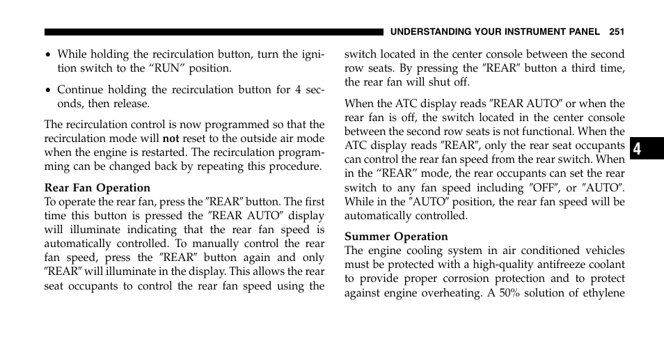 Chrysler 2006 Pacifica User Manual | Page 251 / 440