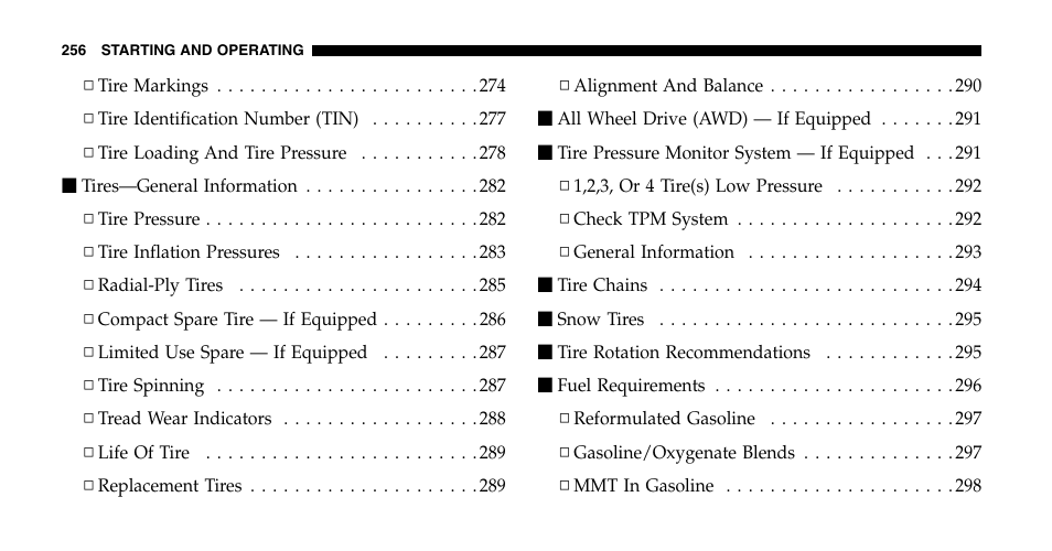 Chrysler 2006 Pacifica User Manual | Page 256 / 440