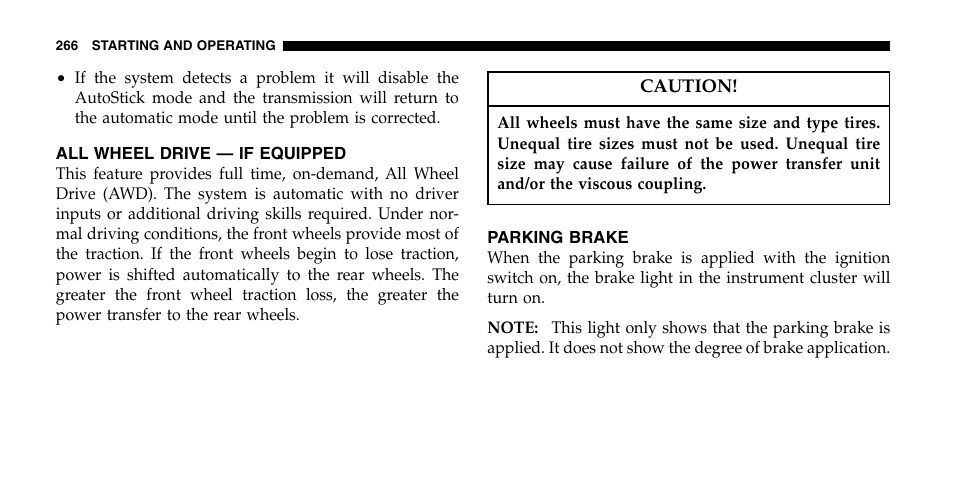 Chrysler 2006 Pacifica User Manual | Page 266 / 440