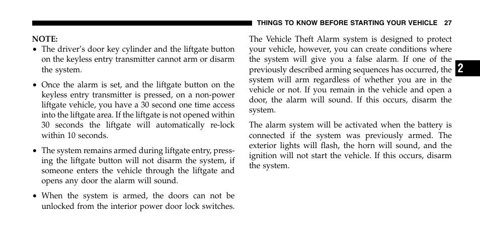 Chrysler 2006 Pacifica User Manual | Page 27 / 440