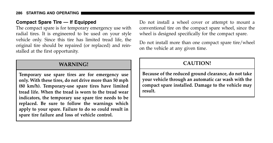 Chrysler 2006 Pacifica User Manual | Page 286 / 440