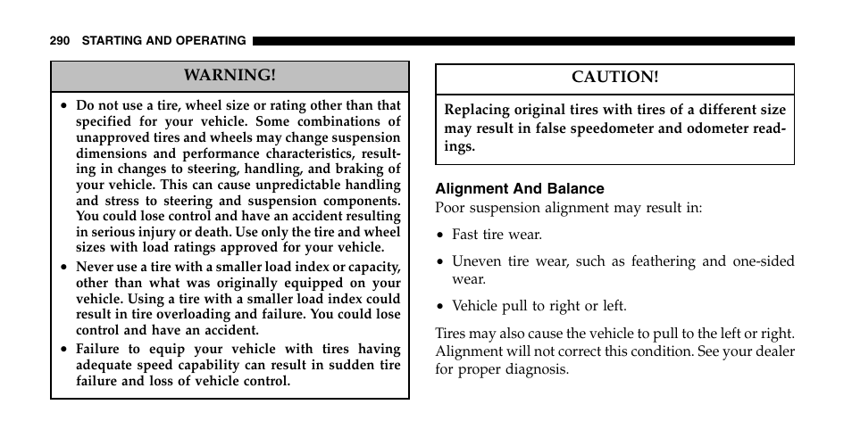 Chrysler 2006 Pacifica User Manual | Page 290 / 440