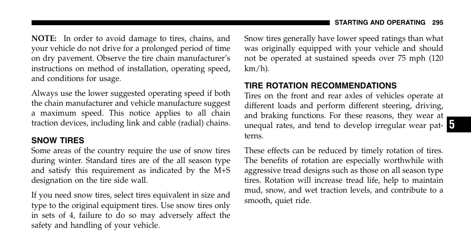 Chrysler 2006 Pacifica User Manual | Page 295 / 440