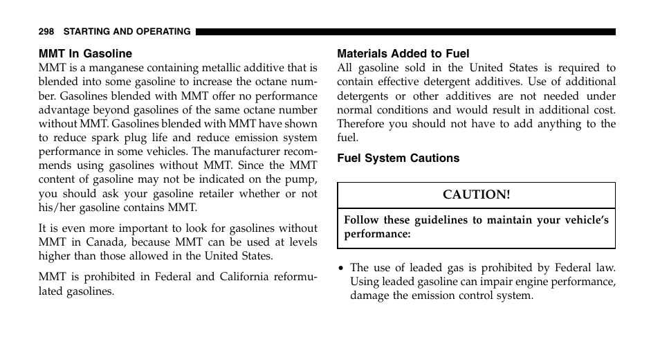 Chrysler 2006 Pacifica User Manual | Page 298 / 440