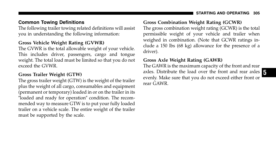 Chrysler 2006 Pacifica User Manual | Page 305 / 440