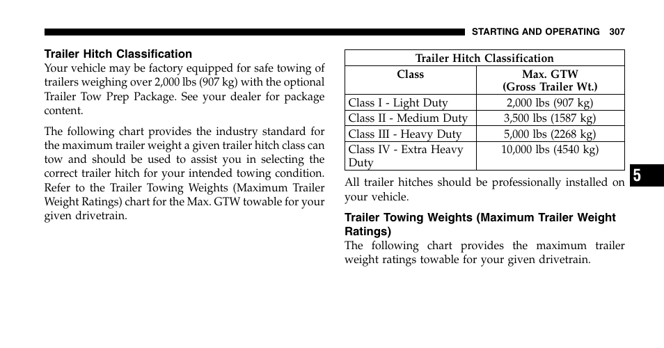 Chrysler 2006 Pacifica User Manual | Page 307 / 440