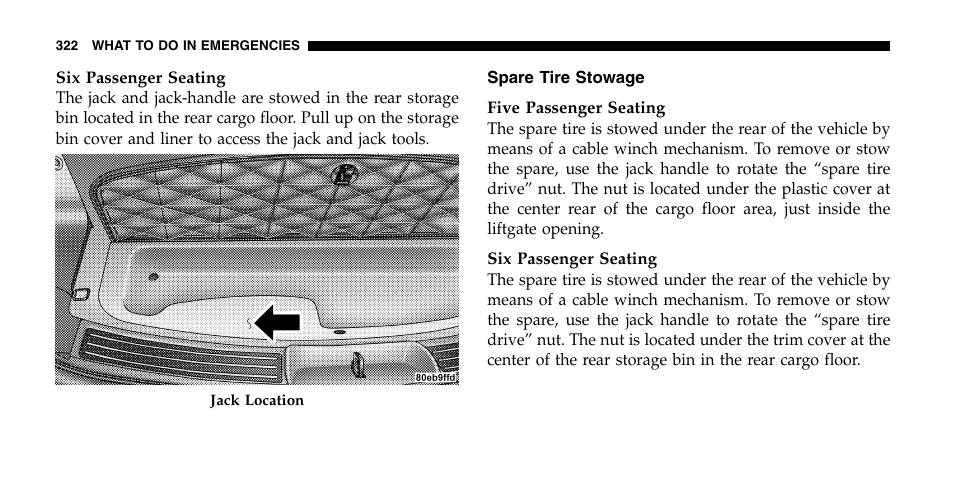 Chrysler 2006 Pacifica User Manual | Page 322 / 440