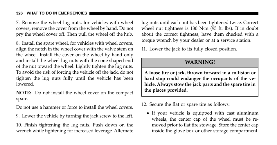 Chrysler 2006 Pacifica User Manual | Page 326 / 440