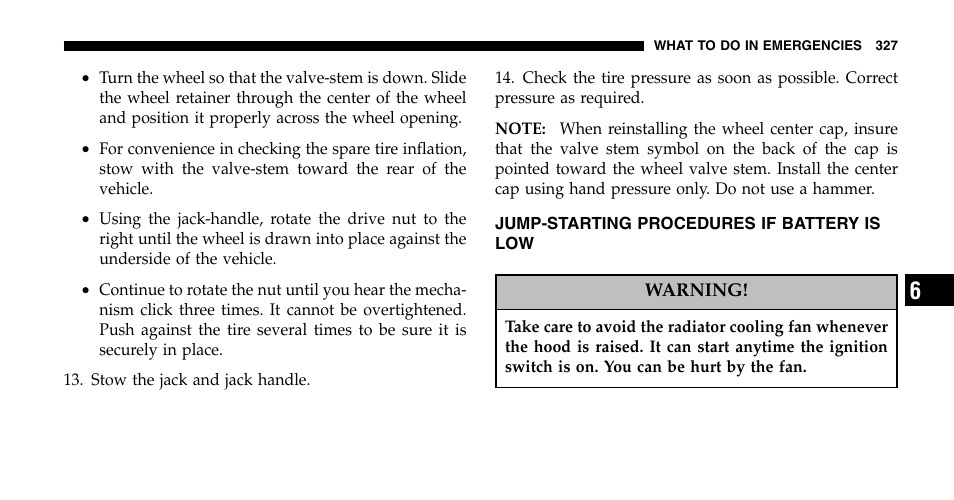 Chrysler 2006 Pacifica User Manual | Page 327 / 440
