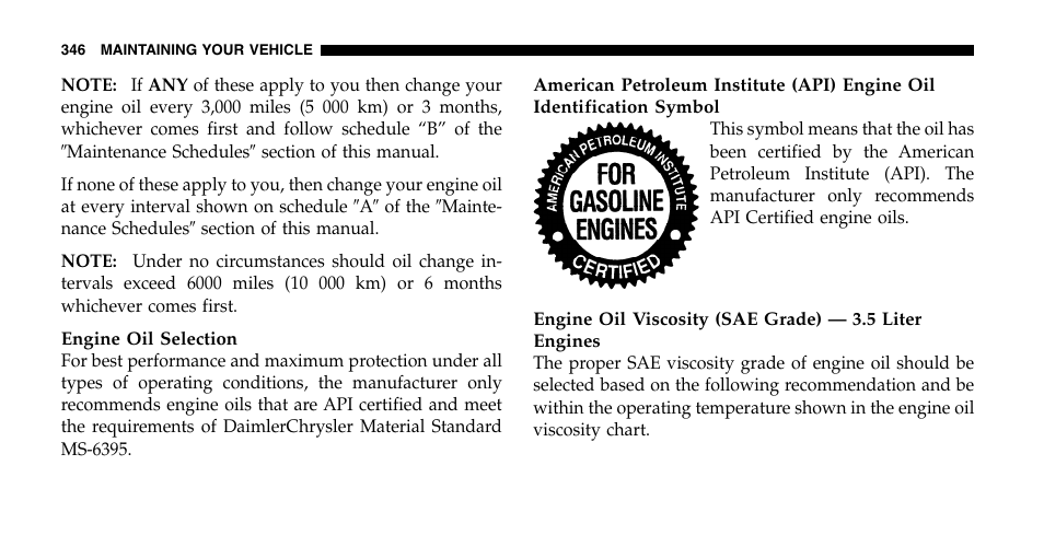 Chrysler 2006 Pacifica User Manual | Page 346 / 440