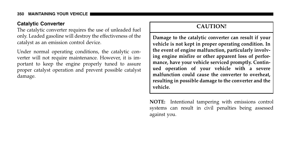 Chrysler 2006 Pacifica User Manual | Page 350 / 440