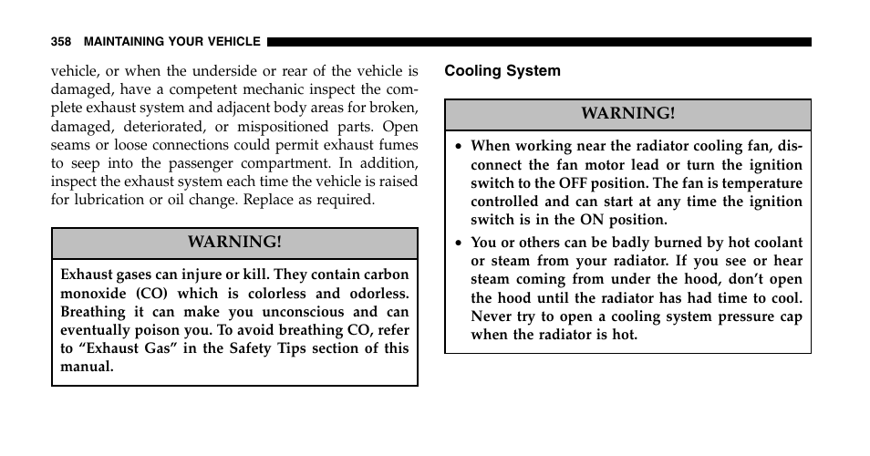Chrysler 2006 Pacifica User Manual | Page 358 / 440