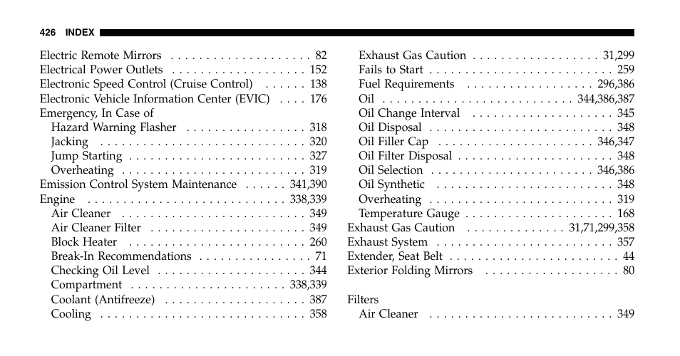Chrysler 2006 Pacifica User Manual | Page 426 / 440