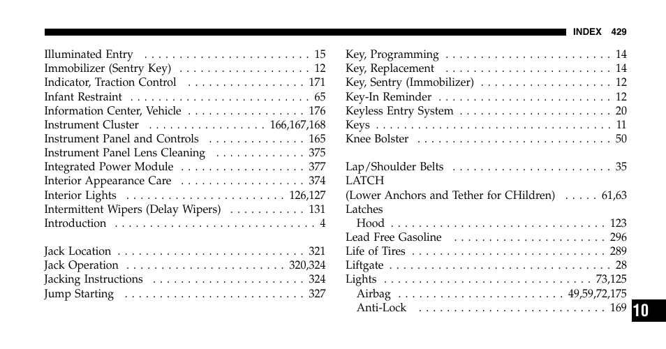 Chrysler 2006 Pacifica User Manual | Page 429 / 440