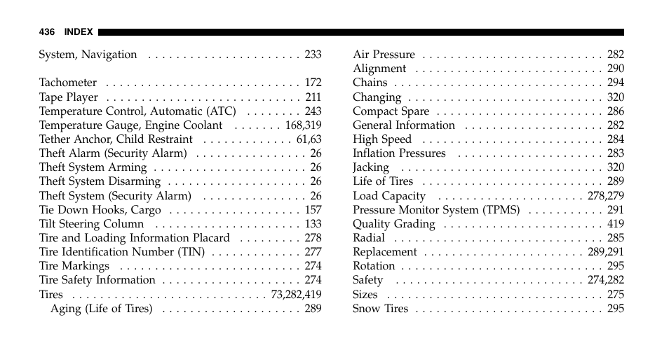 Chrysler 2006 Pacifica User Manual | Page 436 / 440