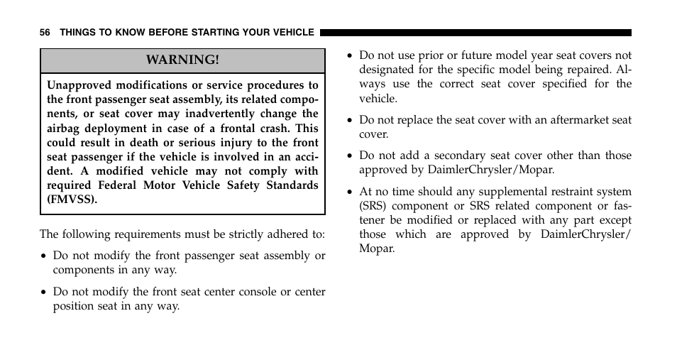 Chrysler 2006 Pacifica User Manual | Page 56 / 440