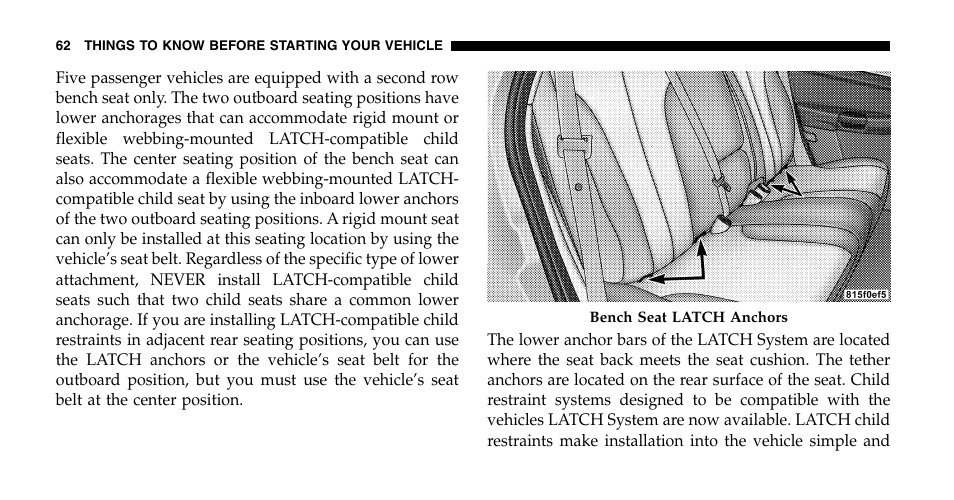 Chrysler 2006 Pacifica User Manual | Page 62 / 440