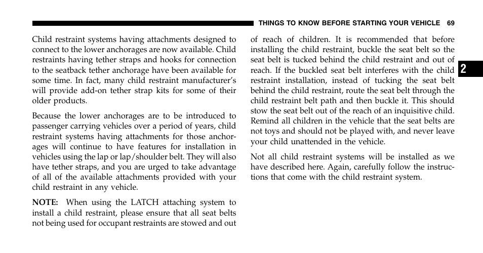 Chrysler 2006 Pacifica User Manual | Page 69 / 440