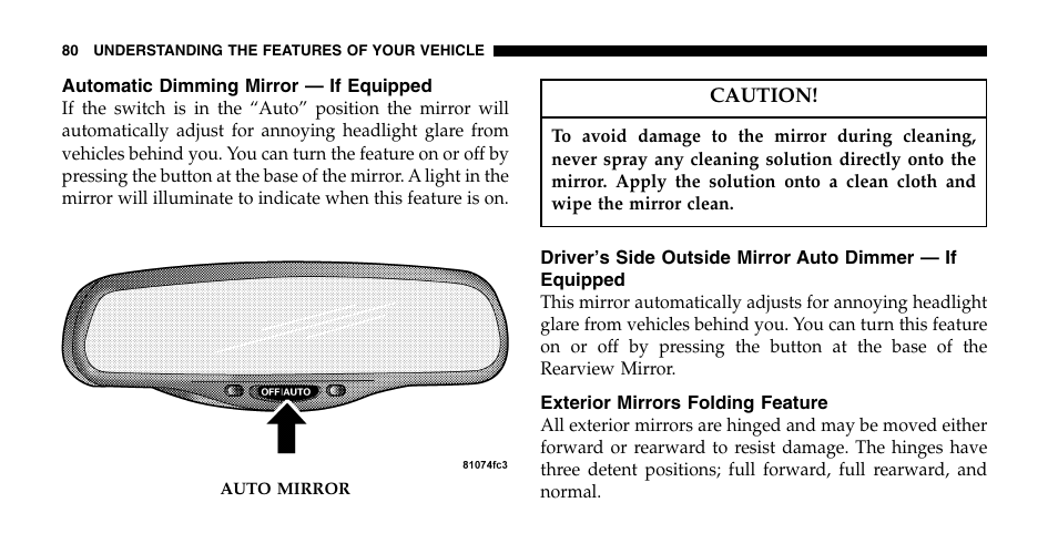 Chrysler 2006 Pacifica User Manual | Page 80 / 440